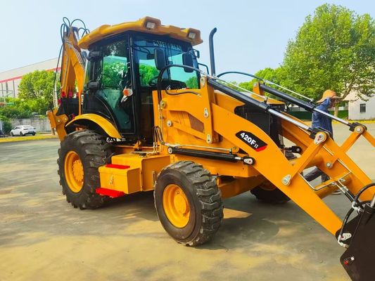 420F 사용 된 Caterpillar 배크호 로더 CAT 고속 에너지 효율