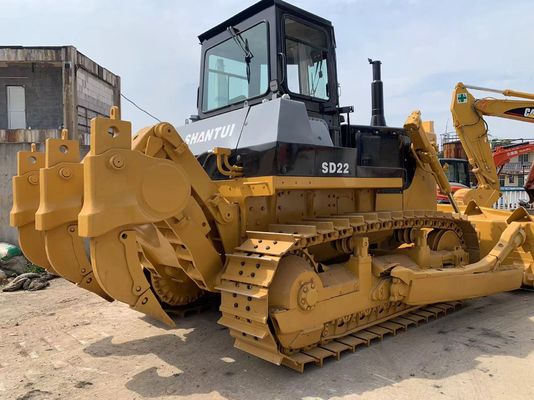 6 Way Blade SHANTUI SD22 하이드로릭 리퍼와 함께 중고 볼도저