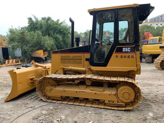 일본 오리지널 미니 중고용 볼도저 Caterpillar D5C XL 안정적인 작동