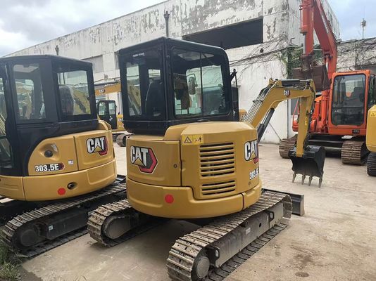 에너지 효율 사용 된 CAT 발굴기 크롤러 Caterpillar 303.5 E CR 강철 방지
