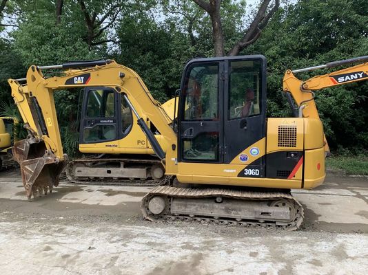 컴팩트 Caterpillar 306D 미니 크롤러 발굴기 일본 오리지널 중고