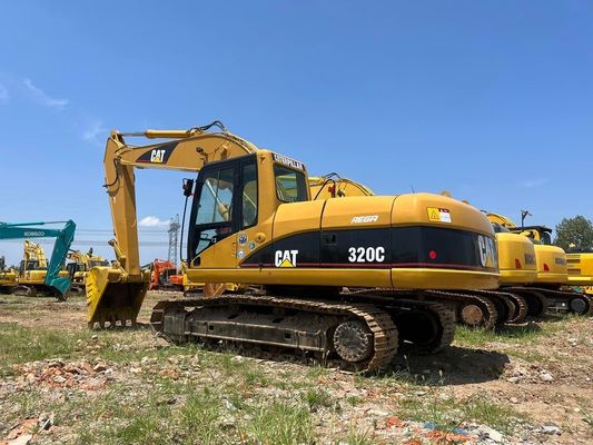 320C 사용 된 CAT 발굴기 Caterpillar 20톤 발굴기 안전 작업 일본