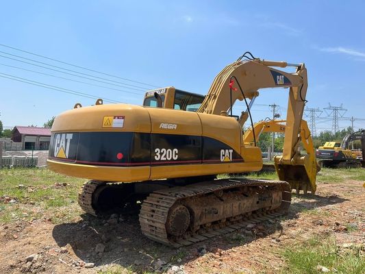 320C 사용 된 CAT 발굴기 Caterpillar 20톤 발굴기 안전 작업 일본