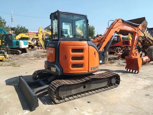 히타치 ZX55USR-5A 중고용 미니 크롤러 발굴기 좋은 상태 중고용 미니 발굴기