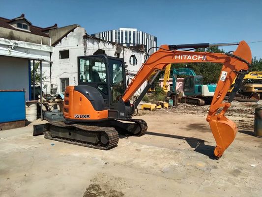 히타치 ZX55USR-5A 중고용 미니 크롤러 발굴기 좋은 상태 중고용 미니 발굴기