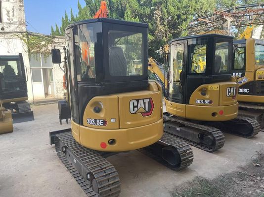 에너지 효율 사용 된 CAT 발굴기 크롤러 Caterpillar 303.5 E CR 강철 방지