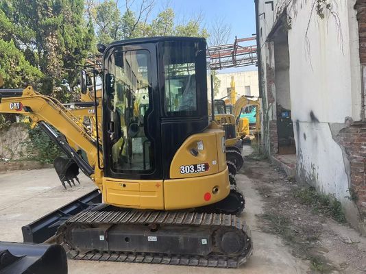 에너지 효율 사용 된 CAT 발굴기 크롤러 Caterpillar 303.5 E CR 강철 방지