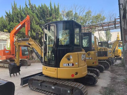 에너지 효율 사용 된 CAT 발굴기 크롤러 Caterpillar 303.5 E CR 강철 방지