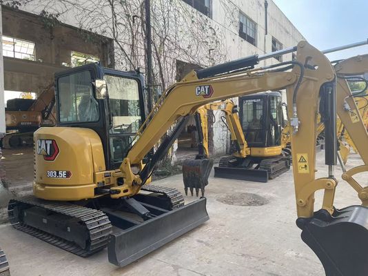 에너지 효율 사용 된 CAT 발굴기 크롤러 Caterpillar 303.5 E CR 강철 방지