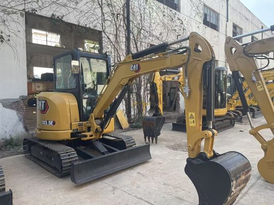 에너지 효율 사용 된 CAT 발굴기 크롤러 Caterpillar 303.5 E CR 강철 방지