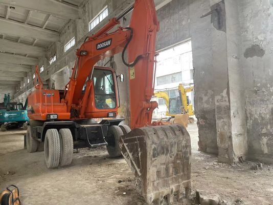 스마트 제어 사용 된 발굴기 DH150W-7 Doosan 바퀴 발굴기 2012 년