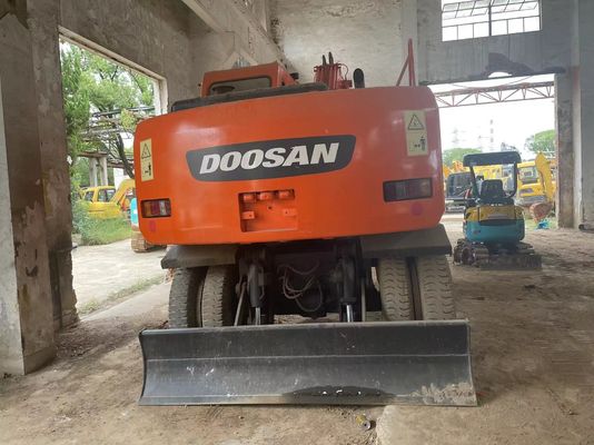 스마트 제어 사용 된 발굴기 DH150W-7 Doosan 바퀴 발굴기 2012 년