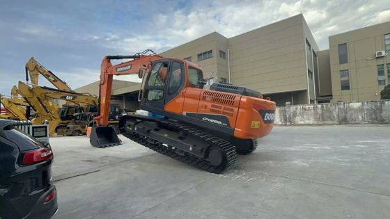 원본 한국 Doosan DX225LCA 사용 된 발굴기 장비 크롤러 유형