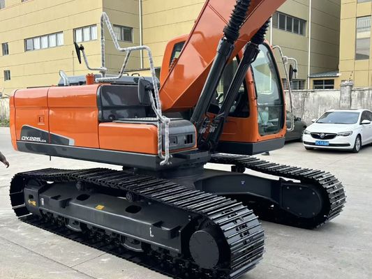 원본 한국 Doosan DX225LCA 사용 된 발굴기 장비 크롤러 유형