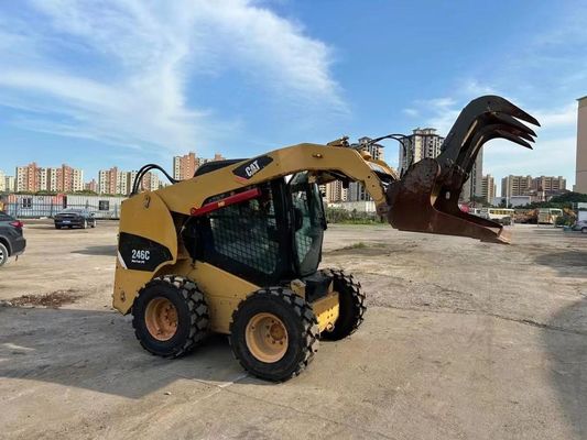 CAT 246C 원색 사용 된 스키드 스티어 로더 안전 및 정확성 좋은 상태