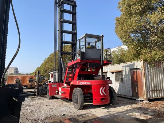 2018년 칼람 DCE80-45E7 중고용 포크리프트 트럭 연료 효율 고속