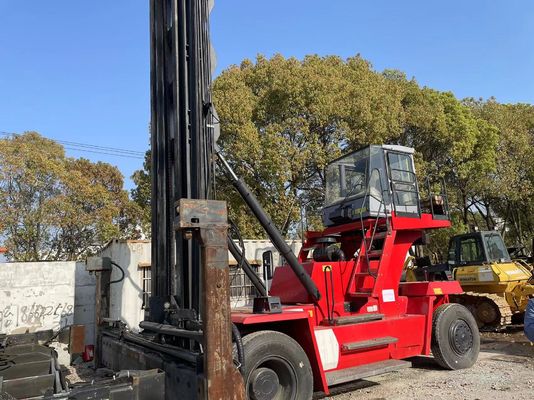 2018년 칼람 DCE80-45E7 중고용 포크리프트 트럭 연료 효율 고속