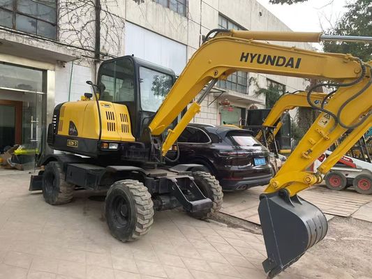 사용 된 R60W-7 미니 현대 바퀴 발굴기 안정적이고 높은 효율성