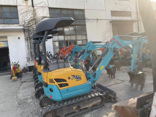 원래 색상 사용 된 Kobelco Excavator U17 실내 작업에 높은 효율성