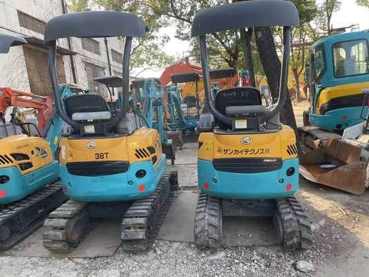 원래 색상 사용 된 Kobelco Excavator U17 실내 작업에 높은 효율성
