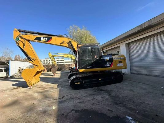 노란색 일본 원본 사용 된 CAT 발굴기 320D2 Caterpillar Crawler 발굴기