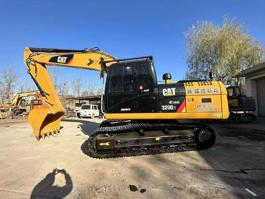 노란색 일본 원본 사용 된 CAT 발굴기 320D2 Caterpillar Crawler 발굴기
