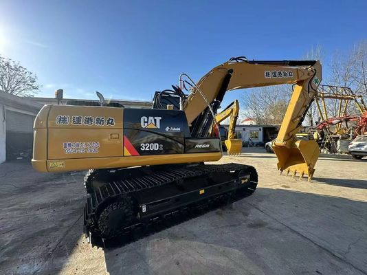 노란색 일본 원본 사용 된 CAT 발굴기 320D2 Caterpillar Crawler 발굴기