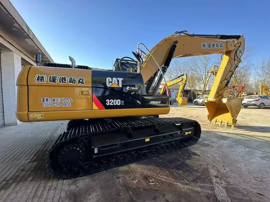 노란색 일본 원본 사용 된 CAT 발굴기 320D2 Caterpillar Crawler 발굴기