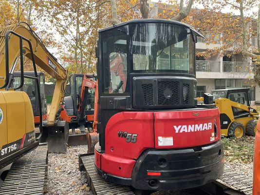 원본 일본 사용 된 Yanmar Vio55-5B 미니 발굴기 EPA 엔진 / 사용 된 Kubota 미니 발굴기 판매