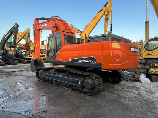 색상 재칠 사용 된 Doosan DX340LC-9C 크롤러 발굴기