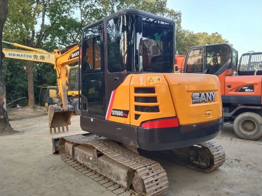 2020 년 사용 된 SANY SY60C-9 미니 크롤러 발굴기 원색
