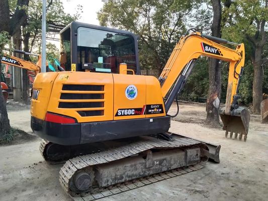 2020 년 사용 된 SANY SY60C-9 미니 크롤러 발굴기 원색