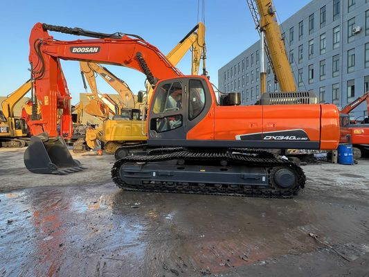 색상 재칠 사용 된 Doosan DX340LC-9C 크롤러 발굴기